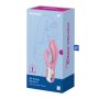   Satisfyer Air Pump Bunny 2 -Akkus G-pontos vízálló csiklókaros vibrátor - 20 cm (Világos piros)