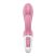 Satisfyer Air Pump Bunny 2 -Akkus G-pontos vízálló csiklókaros vibrátor - 20 cm (Világos piros)