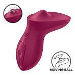   Satisfyer Exciterrr - forgó gyöngyös csiklóvibrátor (piros)