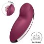   Satisfyer Tap & Climax 2 - 2in1 csiklóizgató és vibrátor (piros)