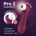 Satisfyer Pro 2 Gen3 - okos léghullámos csiklóizgató (bordó)