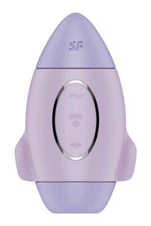 Satisfyer Mission Control - akkus, léghullámos csiklóizgató (lila)