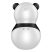 Satisfyer Pocket Panda - léghullámos csiklóizgató (fekete)