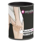   Mystim MasturbaTIN Ribbed Rita - lamellás maszturbátor (fehér)