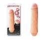 REAL SEDUCER Flexible Vibrating Dong 7.5 inch - Élethű vibrátor - 19 cm (Bőrszínű)