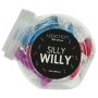   Silly Willy - tapadótalpas szilikon dildó - 12 db (színes)