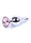 Plug Jawellery Ezüst/rózsaszín fém anál plug