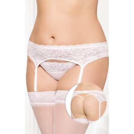 Garterbelt 3305 - Plus Size - white XL