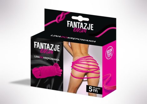 Bossoftoys - Fantazje - Rózsaszín bondage kötél (5m)