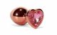 X-MEN Secret Shine Metal Butt Plug Rose Gold Heart L