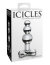 Pipedream Icicles No. 47 - Vízálló üveg anál dildó - 10,8 cm (áttetsző)