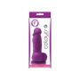   NS Novelties Colours Pleasures 4" Dildo - Szilikon letapasztható - Herés élethű dildó - 14 cm (Lila)