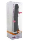 Classic Slim Vibrator Black - Ívelt fekete vibrátor