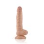   Lovetoy Real Extreme - tapadótalpas, herés dildó - 21cm (natúr)