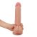 Lovetoy Sliding-Skin - kétrétegű tapadótalpas dildó - 23cm (natúr)