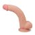 Lovetoy Sliding-Skin - kétrétegű tapadótalpas dildó - 23cm (natúr)