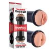 Lovetoy Training Master Double Side Stroker  - Élethű művagina és műpopsi tokban (Bőrszínű-Fekete)