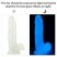 Lovetoy 7,5 inch Lumino Play Dildo - Letapasztható vízálló sötétben világító élethű dildó herékkel - 19 cm (Áttetsző)