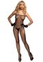   Leg Avenue 728672 Fishnet Suspender Bodystocking O/S Black - Szexi cicaruha (Fekete)