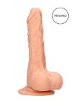 RealRock Dong 10 - élethű, herés dildó (25cm) - natúr