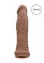   / RealRock Penis Sleeve 6 - péniszköpeny (17cm) - sötét natúr