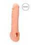 RealRock Penis Sleeve 8 - péniszköpeny (21cm) - natúr