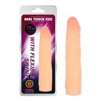   Real Touch XXX With Flexible Spine 7.5 inch - Vízálló élethű dildó 19 cm (Bőrszínű)