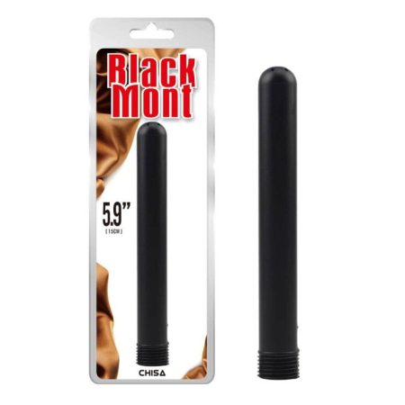 Anal Cleaner Tube - Black Mont zuhanycsőre szerelhető anál tisztító (lyukak felül - 15 cm)