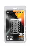   Stay Hard Cock Sleeve 02 Clear - Rücskös Péniszmandzsetta (Áttetsző)