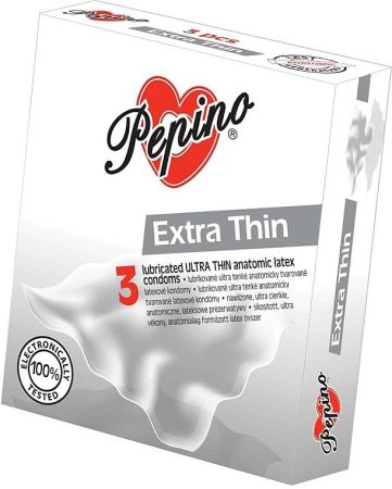 Pepino Extra Thin - vékonyfalú óvszer (3db)