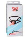   Argus Toys Felcsatolható dildó - 18,5cm x 3,6cm (Bőrszínű-Fekete)