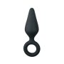 Easytoys Pointy Plug S - anál dildó (fekete) - kicsi