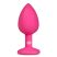 Easytoys Diamond Small - anál dildó (pink-fehér)