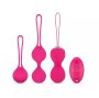   Easytoys LoveBalls - vibrációs gésagolyó szett - 3 részes (pink)