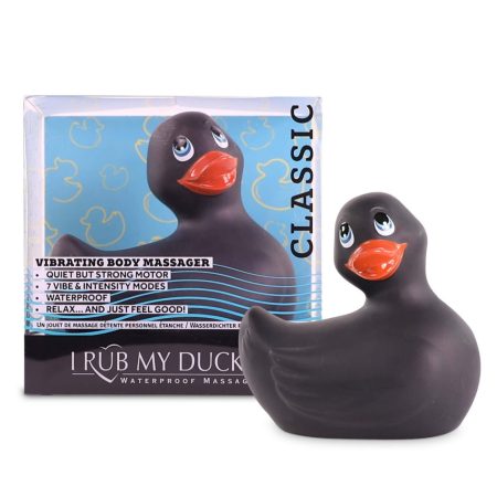 My Duckie 2.0 - játékos kacsa vízálló csiklóvibrátor (fekete)